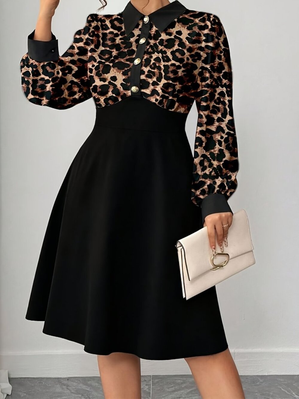 Leopard print dress